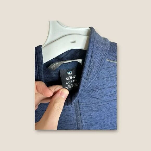 Kuhl Boys Alloy Quarter Zip Underlayer Shirt Size Large 14-16 - Picture 6 of 7